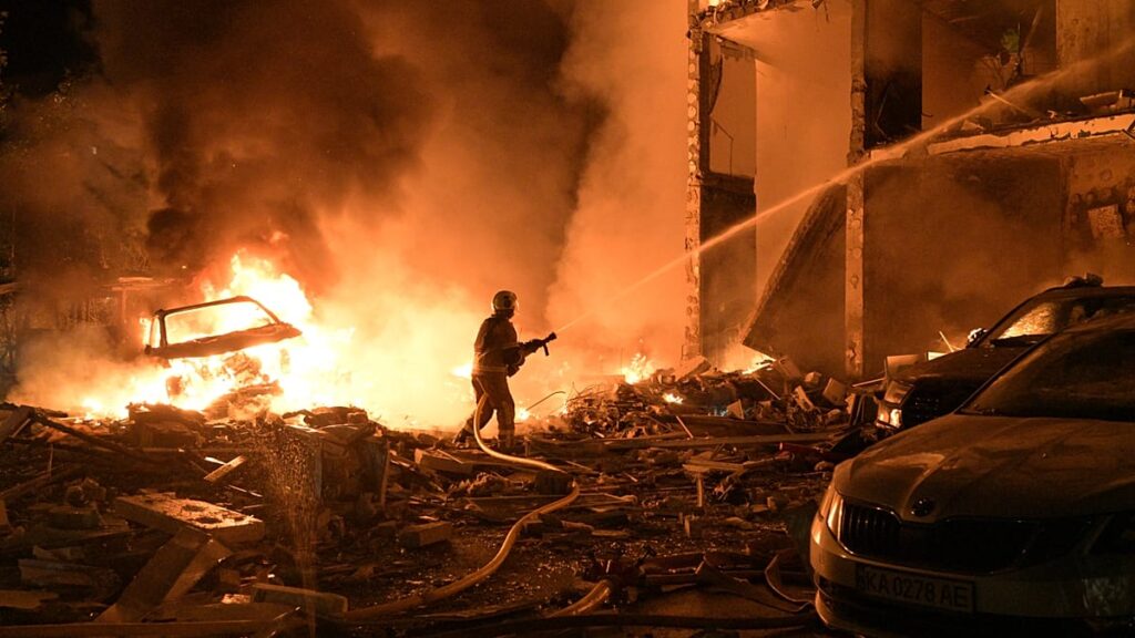 At least eight killed in massive overnight Russian attack on Kyiv At least eight killed in massive overnight Russian attack on Kyiv