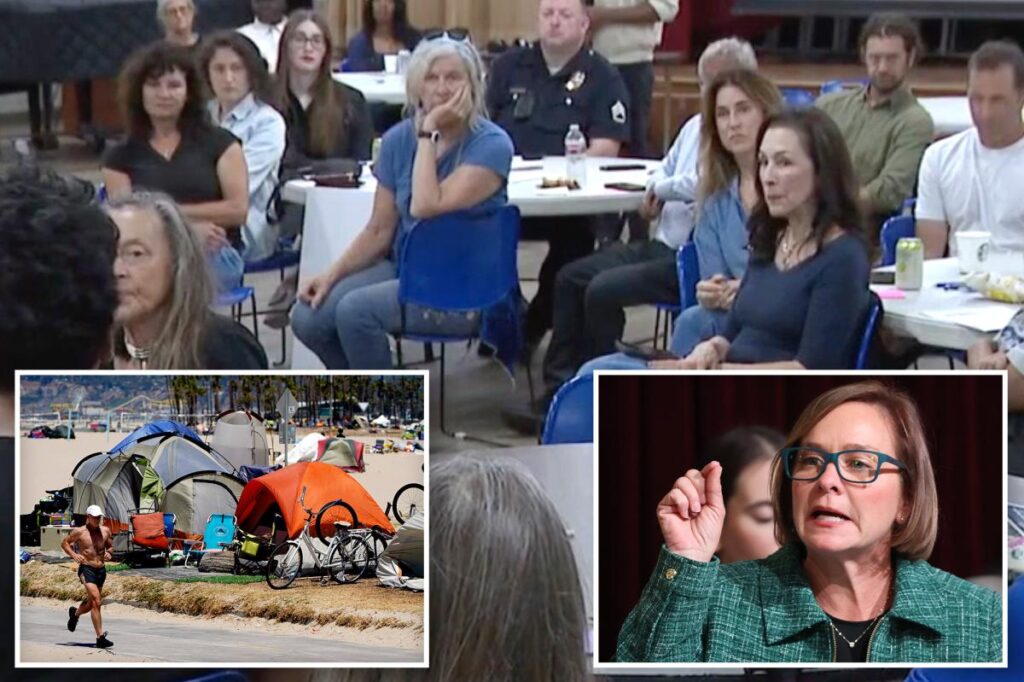 Venice Beach meeting descends into foul-mouthed fury as locals tear into hellhole it’s become