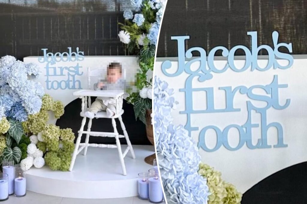 Mother slammed for throwing ‘out of touch’ lavish party for child’s ‘first tooth’ milestone Mother slammed for throwing ‘out of touch’ lavish party for child’s ‘first tooth’ milestone