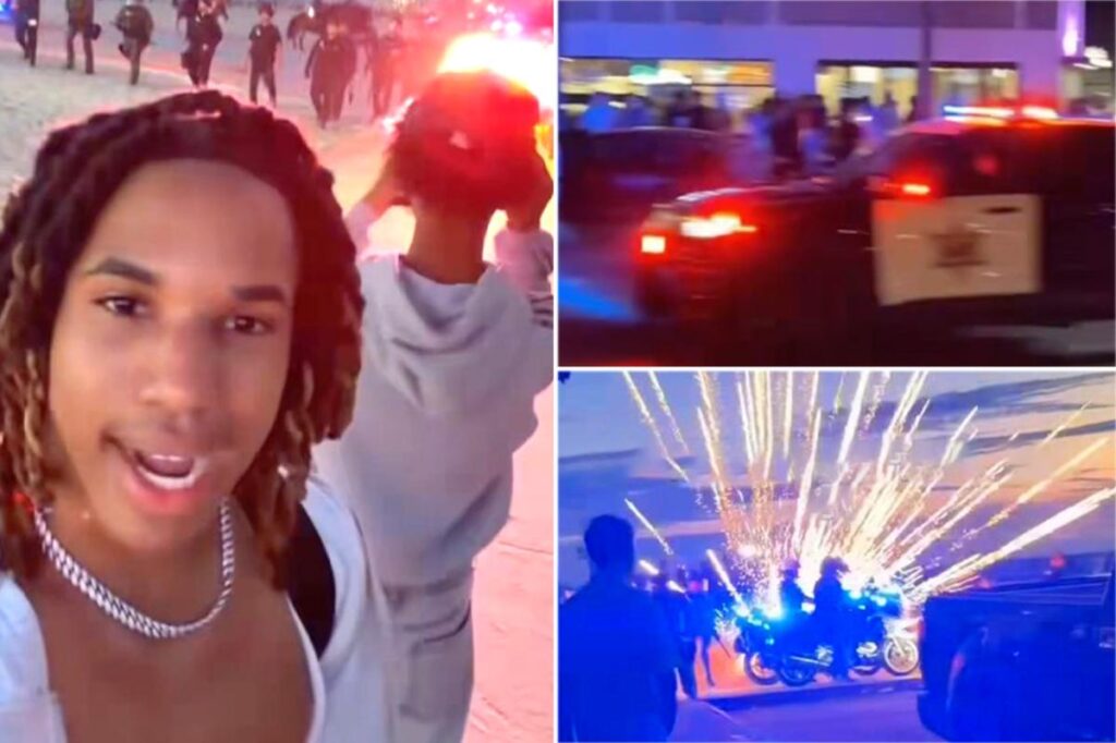 Punk makes chilling threat to police during 4th of July mayhem at Newport Beach