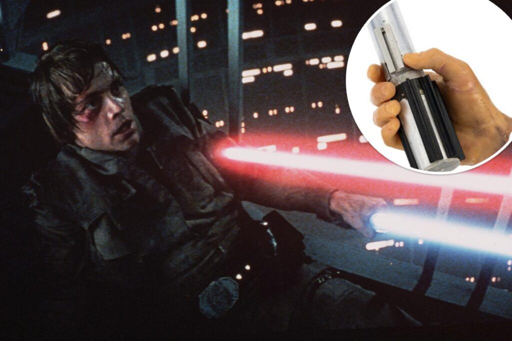 Star Wars lightsaber and Luke SKywalker’s severed hand prop set new auction record