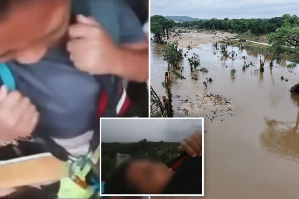 Harrowing footage shows rescue crew airlift young girl, family, dogs as deadly Texas flooding kills at least two