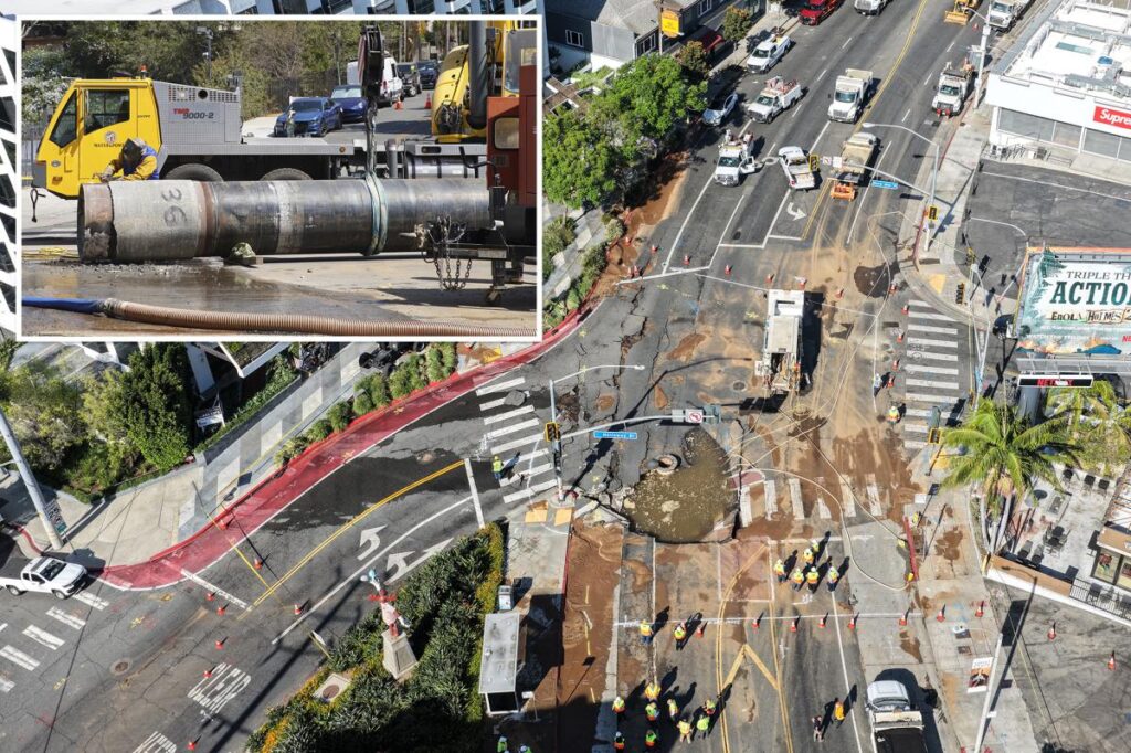 Sinister new threat in West Hollywood after water main break devastated city Sinister new threat in West Hollywood after water main break devastated city