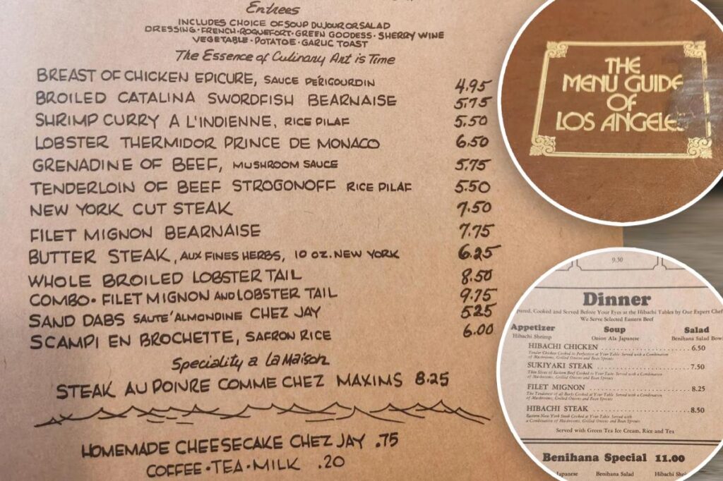 1975 Los Angeles restaurant guide is a trip down memory lane with prices from a bygone era 1975 Los Angeles restaurant guide is a trip down memory lane with prices from a bygone era