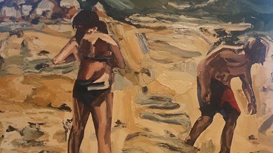 Jane Allan’s piece Seaside Explorers won the main prize in the 2025 Doyles Art Awards.