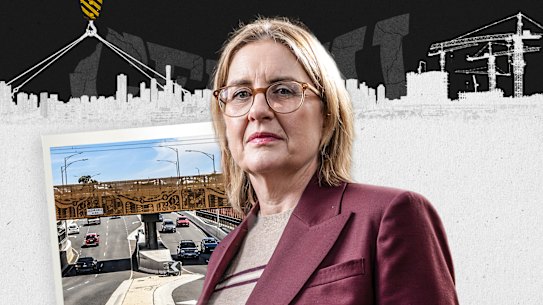 Jacinta Allan and the Gap Road level crossing project.