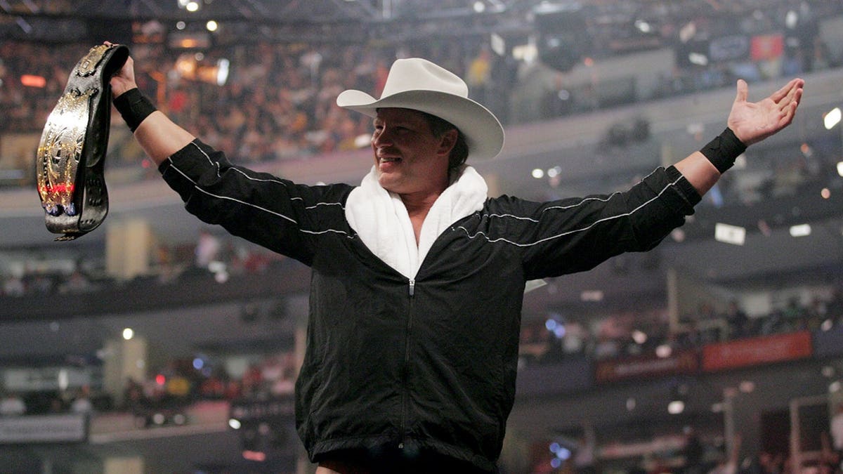 JBL at WWE WrestleMania 21 WrestleMania Goes Hollywood at Staples Center in Los Angeles.