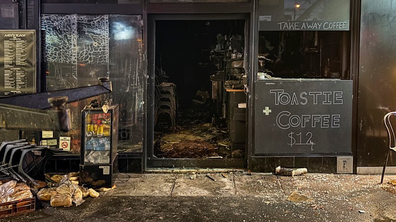 Andy’s cafe gutted in suspicious blaze, days after drive-by shooting Andy’s cafe gutted in suspicious blaze, days after drive-by shooting