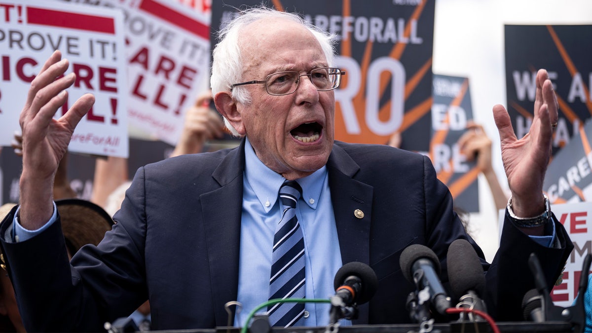 Sen. Bernie Sanders speaking.