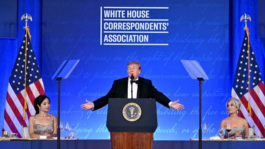 Trump spares no one at WHCA dinner, taking aim at Dems, press and his own Cabinet
