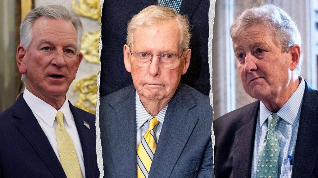 ‘Somebody needs to do something’: GOP senators split as Tuberville demands McConnell answers ‘Somebody needs to do something’: GOP senators split as Tuberville demands McConnell answers