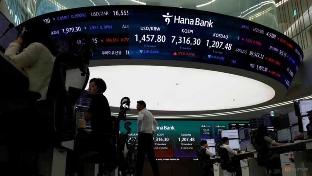 Asian stock rout deepens on AI worries ahead of tech earnings