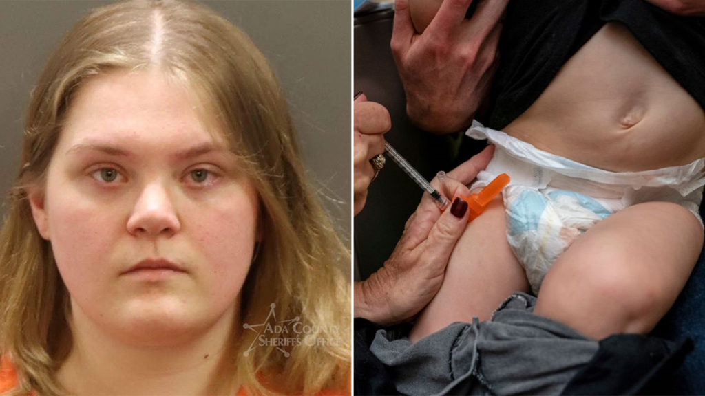 Idaho mom who claimed vaccines killed her twin babies charged with murdering her kids Idaho mom who claimed vaccines killed her twin babies charged with murdering her kids