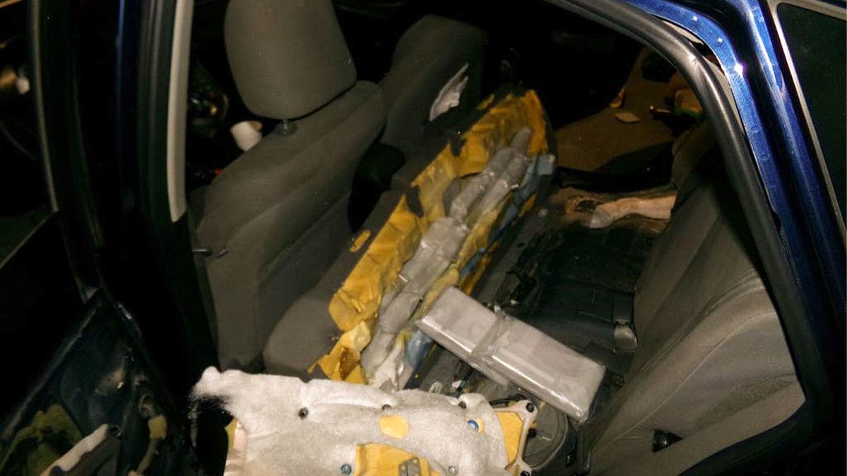 Drugs in the back of car