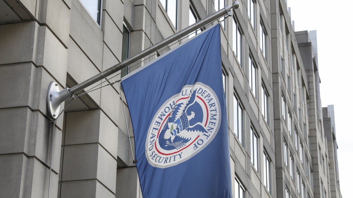 The U.S. Department of Homeland Security flag.