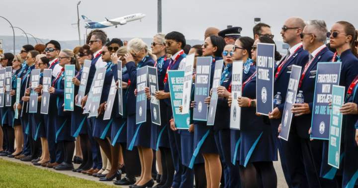 WestJet flight attendants give 72-hour strike notice; airline issues lockout WestJet flight attendants give 72-hour strike notice; airline issues lockout