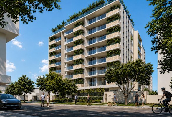 An artist impression of the new apartment hub planned on Mount Gravatt Capalaba Road.