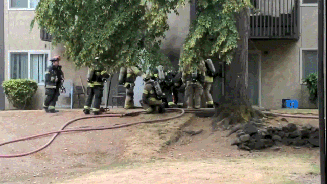 Wild video captures apartment complex electrical room explosion as firefighters investigate smoke call Wild video captures apartment complex electrical room explosion as firefighters investigate smoke call
