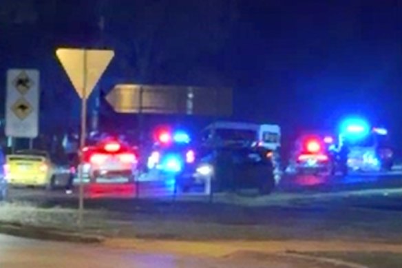 A pedestrian died at the scene after he was the victim of a hit and run on Middle Road in Greenbank on Monday night.