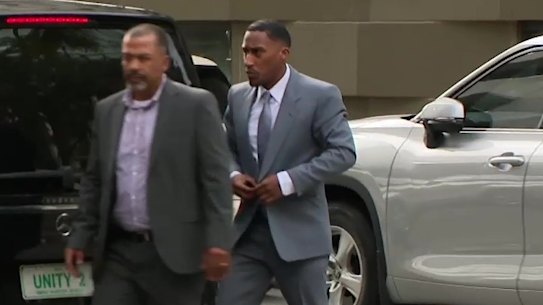British YouTube star Yung Filly - real name Andres Felipe Valencia Barrientos - arrives at Perth District Court on Tuesday.