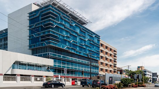 University Hospital Geelong, where the elderly man died. 