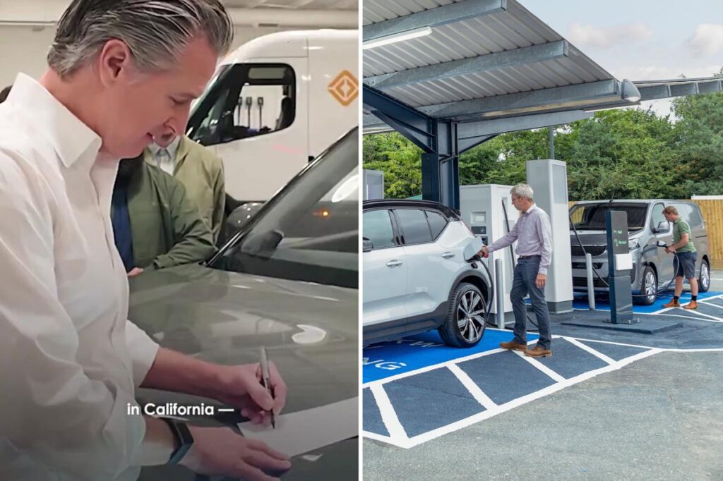 Gavin Newsom doubles down on electric vehicles as new EV rebate program launches Gavin Newsom doubles down on electric vehicles as new EV rebate program launches