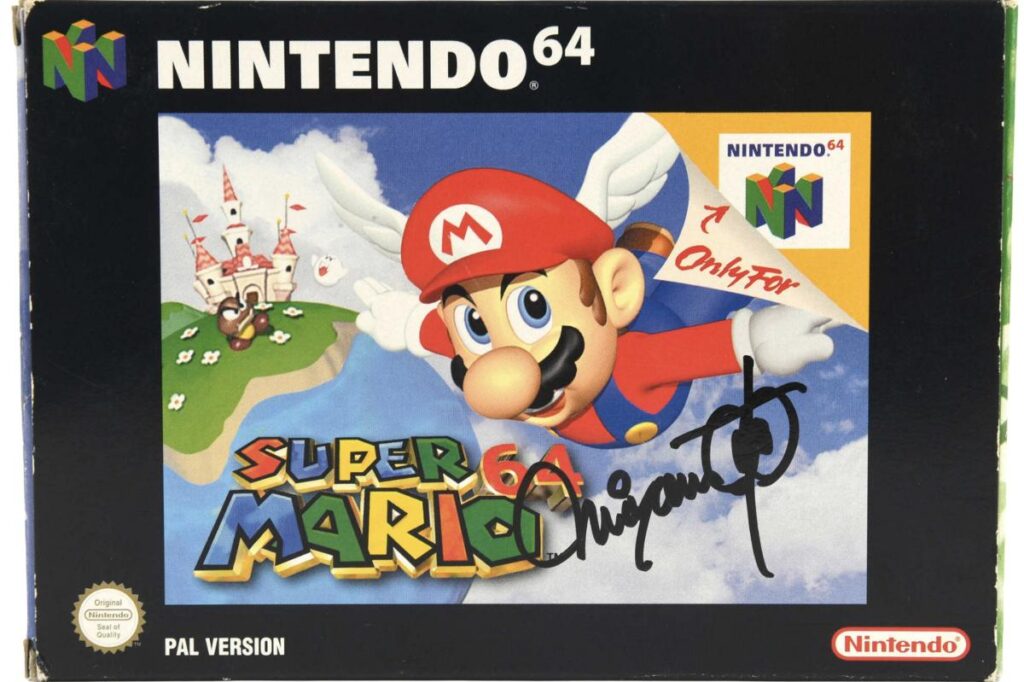 Empty Super Mario 64 video game box sells for over K at auction