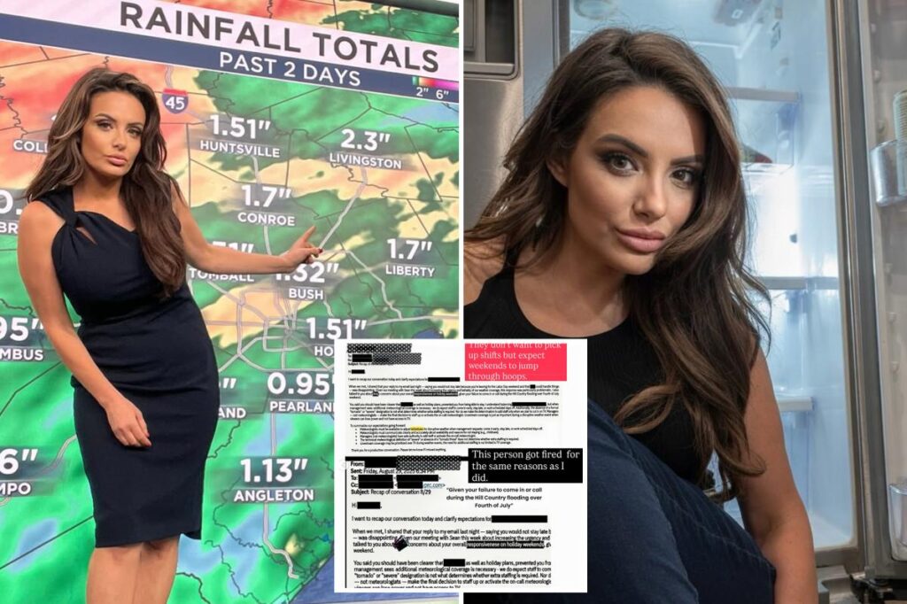 Houston TV weather gal goes scorched earth on bosses who canned her Houston TV weather gal goes scorched earth on bosses who canned her