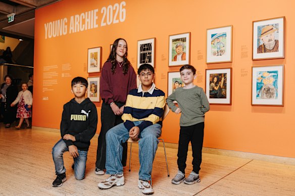 Young Archie winners Hugo Hui, Lauren Blunden, Viraj Tandon and Christian Pisarkiewicz.