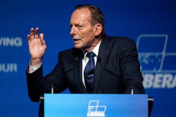 Political warrior: Tony Abbott.