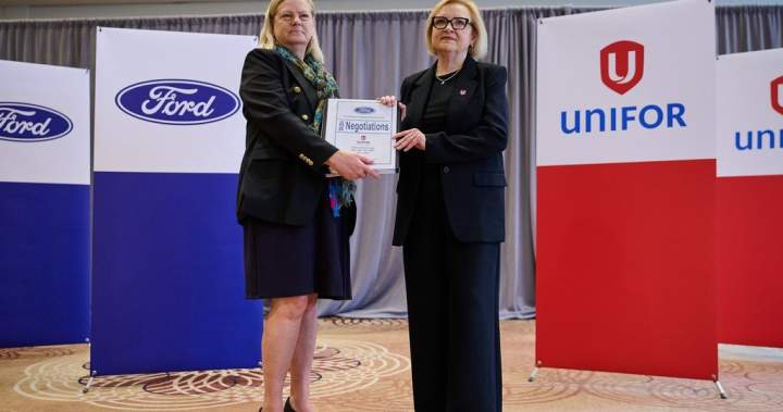 Ford and Unifor strike tentative deal for three-year labour contract Ford and Unifor strike tentative deal for three-year labour contract