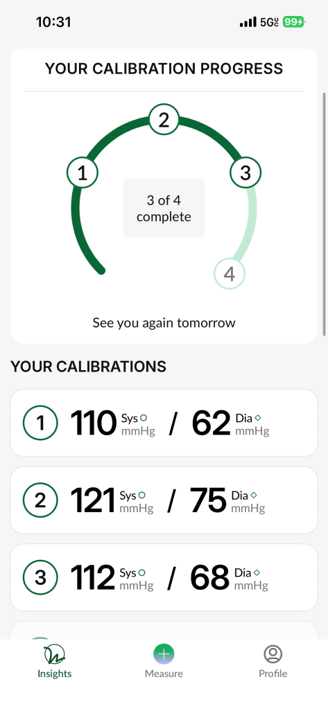 Hilo calibration process first four days