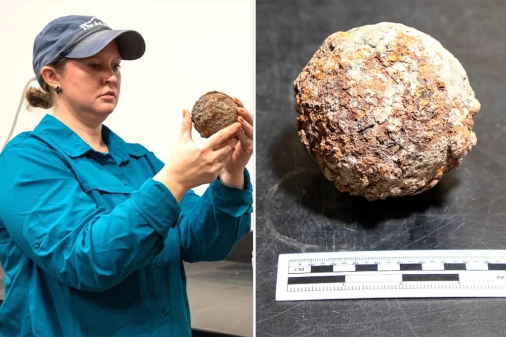 Rare cannonball emerges from ground at the Alamo, likely untouched for nearly 190 years Rare cannonball emerges from ground at the Alamo, likely untouched for nearly 190 years
