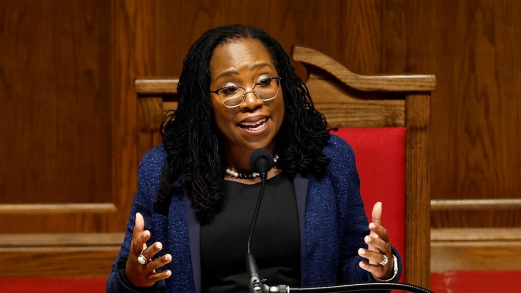 Brown Jackson’s latest spotlight moment fuels accusations she’s forgetting her day job: ‘Not celebrities’ Brown Jackson’s latest spotlight moment fuels accusations she’s forgetting her day job: ‘Not celebrities’