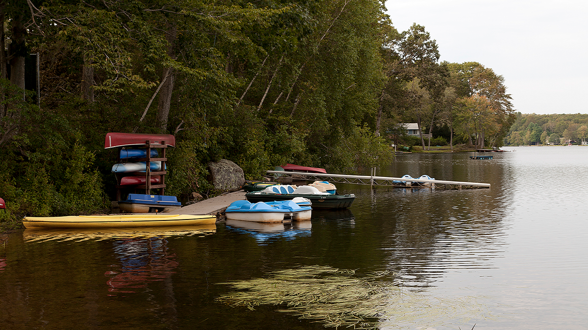 View of Lake Hayward in East Haddam, Connecticut, where a fatal canoe accident occurred in March 2026