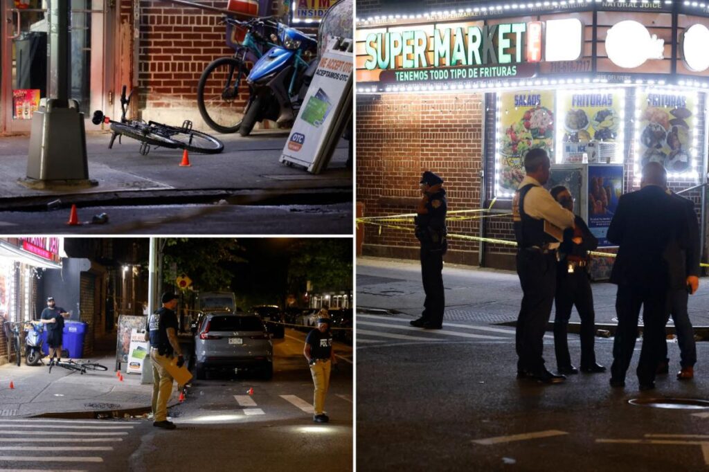 12-year-old son of cop gunned down outside NYC bodega, 2 men wounded in shooting 12-year-old son of cop gunned down outside NYC bodega, 2 men wounded in shooting