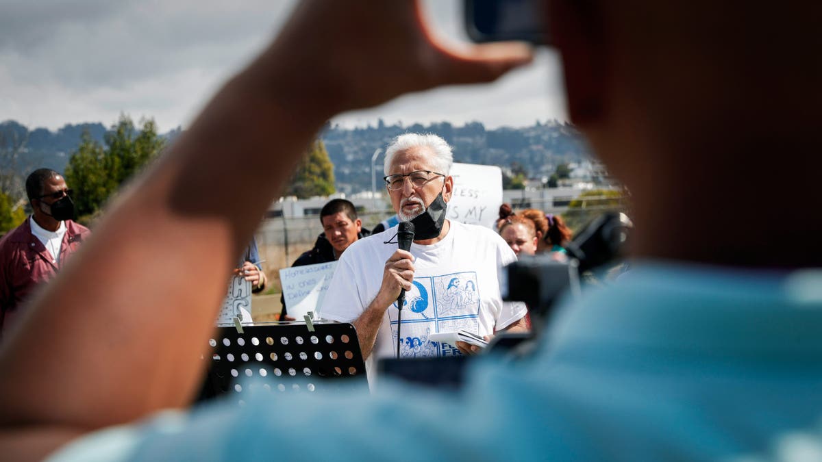 Mayor Eduardo Martinez speech at homeless camp