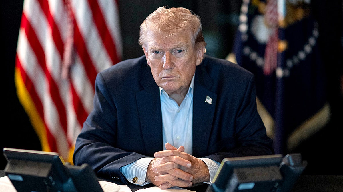 Trump monitors military operation against Iran.
