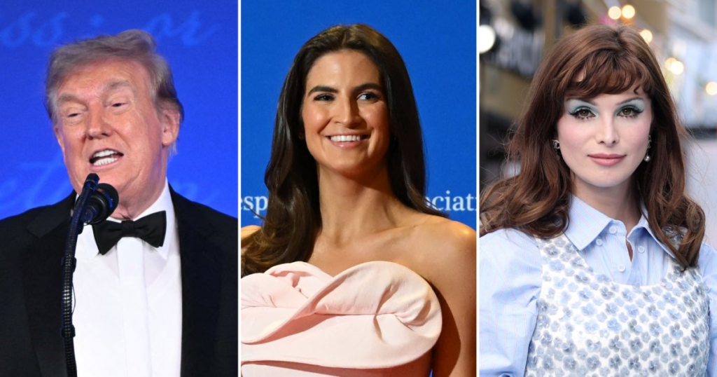 Donald Trump Likens CNN’s Kaitlan Collins to Trans Actress Dylan Mulvaney at WHCD: ‘She Never Smiles’