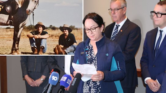 Lara Jensen has been campaigning for better rail safety for 25 years. Inset: Lara and her brother Christian. Picture: Michael Philipps/Supplied