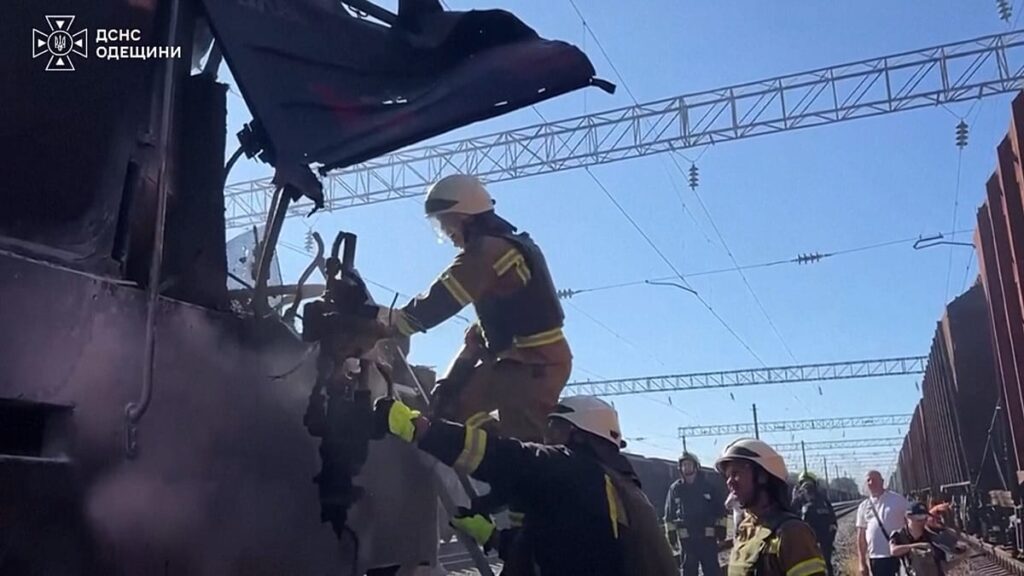 Russian drone attack on passenger train in Ukraine kills two people