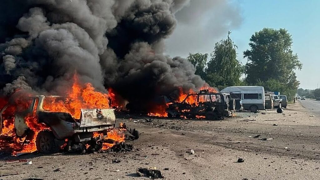 Russian strike kills 10 in northeast Ukraine, regional governor says