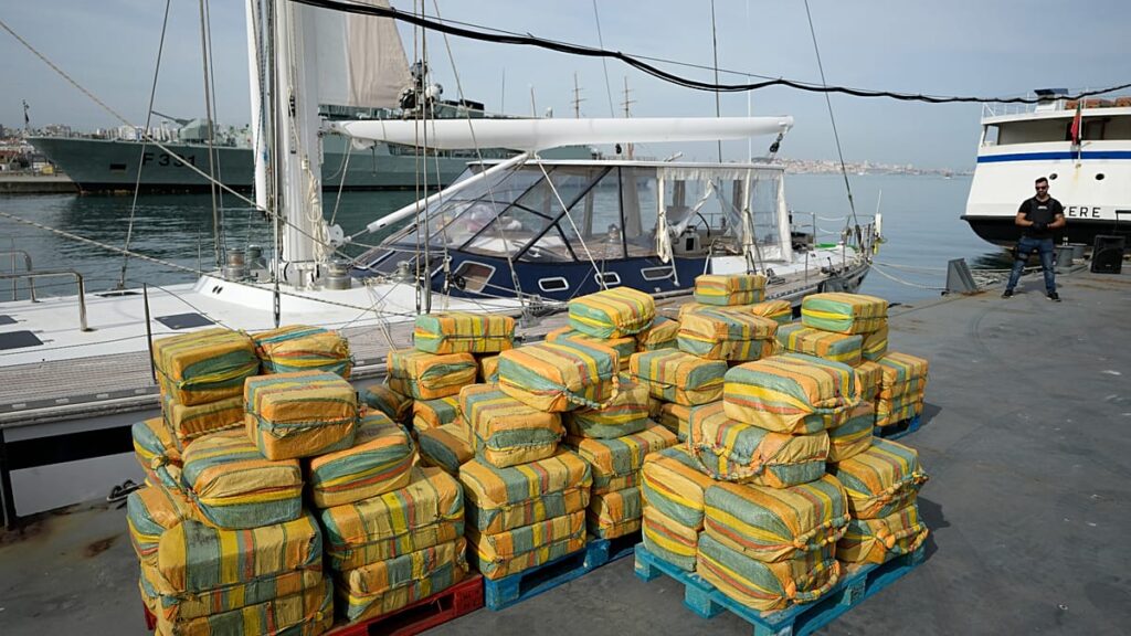Video. Portugal seizes five tonnes of cocaine in Atlantic bust