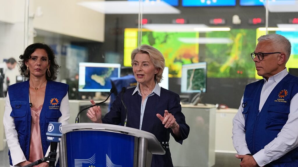 Von der Leyen warns of worsening disaster risks, touts preparedness