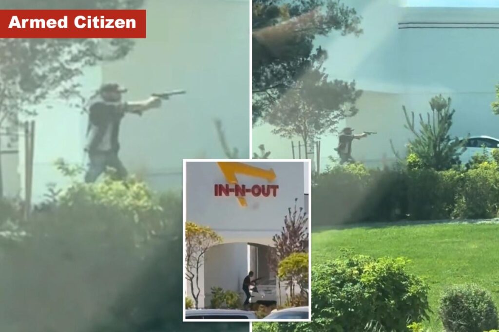 Hero armed citizen opened fire on Idaho In-N-Out gunman, tried to stop shooting that left 2 dead, 7 wounded: harrowing video