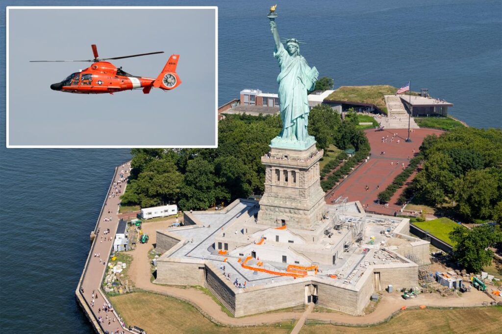 Boat overturns off Liberty Island coast; woman and child in critical condition