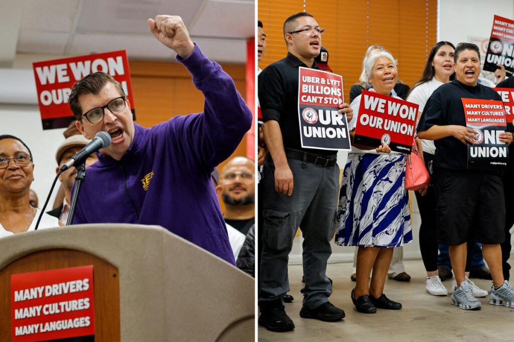 Hundreds of thousands of Uber and Lyft drivers set to unionize across California after subtle law change Hundreds of thousands of Uber and Lyft drivers set to unionize across California after subtle law change