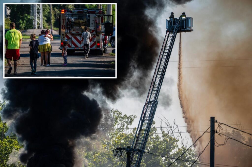 2 workers killed in explosion that left Ohio industrial building scorched in flames 2 workers killed in explosion that left Ohio industrial building scorched in flames