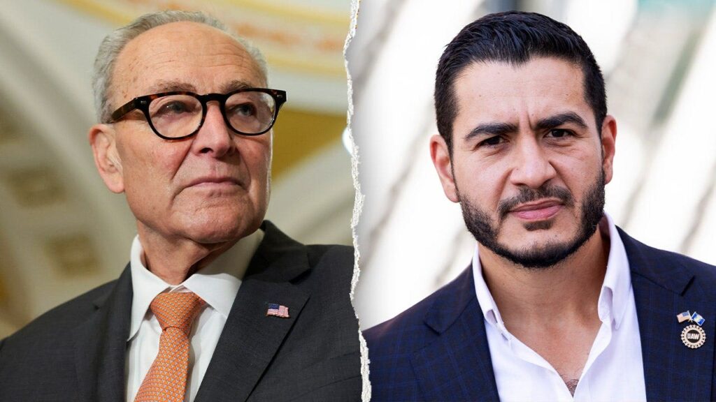Schumer ducks question on campaigning with socialist candidate who refuses to back him as leader Schumer ducks question on campaigning with socialist candidate who refuses to back him as leader