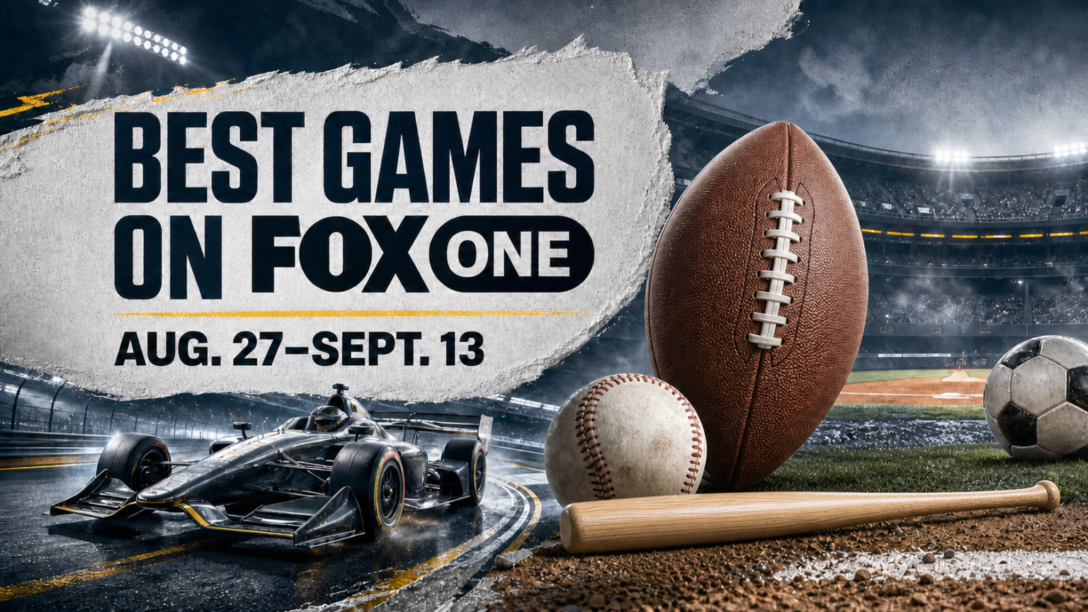 Best Games on FOX One, Aug. 27–Sept. 13: College Football, NFL, MLB, More Best Games on FOX One, Aug. 27–Sept. 13: College Football, NFL, MLB, More